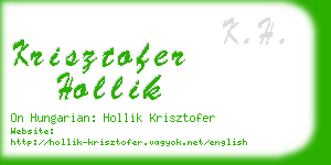 krisztofer hollik business card